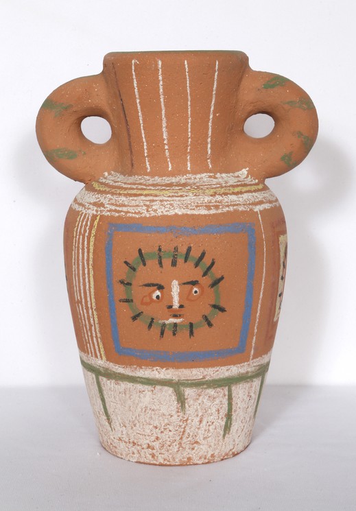 Vase avec Decoration Pastel (Ramie 190)   
