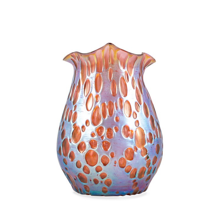 Loetz vase pink Orbulin ca.