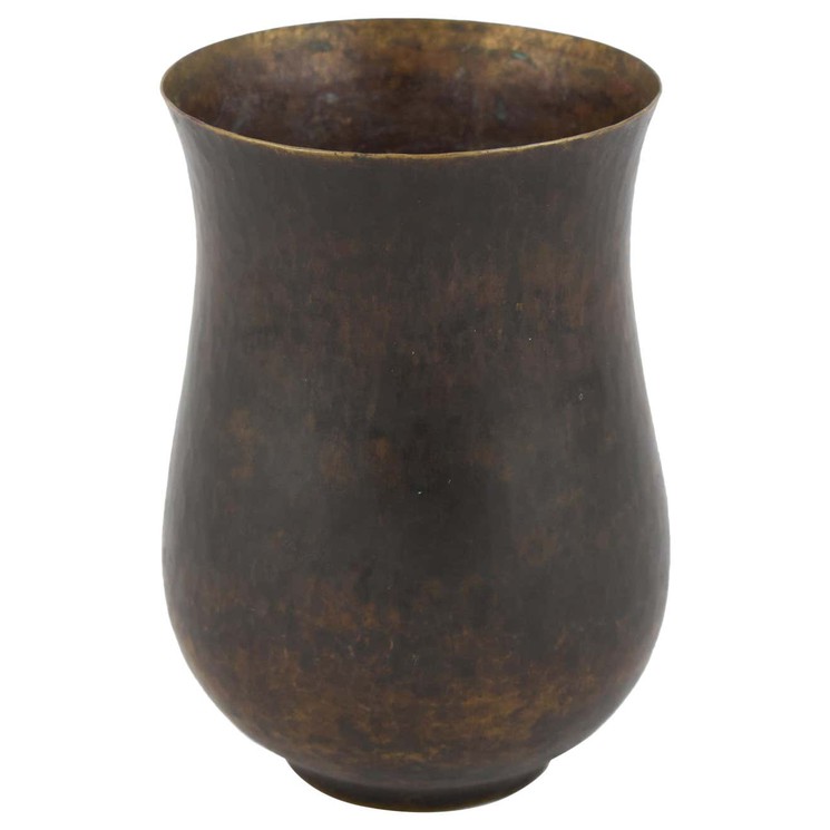 Dark Patina Brass Vase