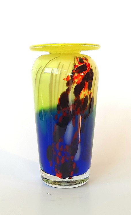 Colorful artistic vase