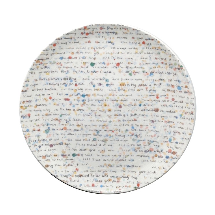 The Currency : Assiette en porcelaine fine de Chine