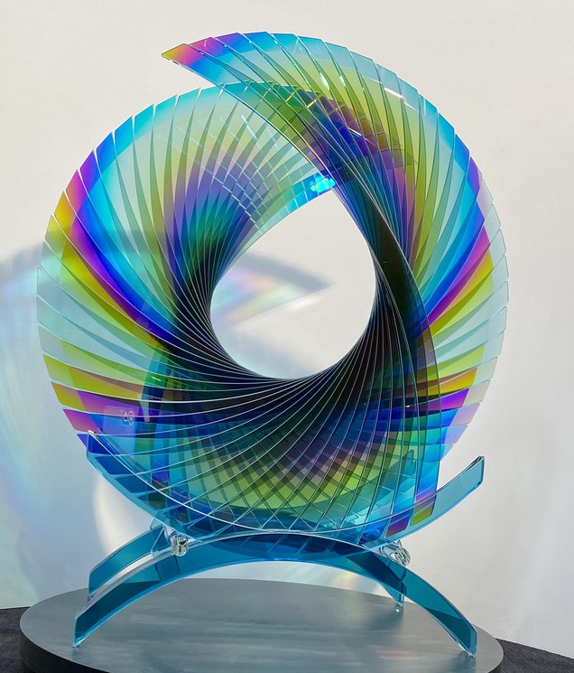 Tear for Henry Azurlite dichroic   