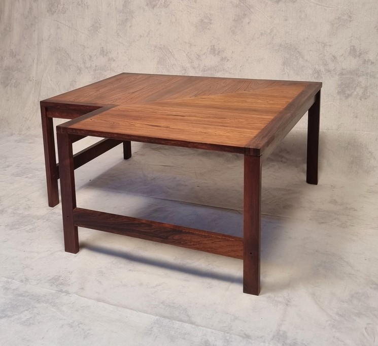 Corner Coffee Table - Ole Knudsen & Torben Lind For France & Son - Rosewood